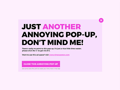 Day 016 : Pop-up - Daily UI challenge