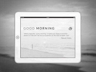 Clean & minimal yoga app wireframe [iPad]