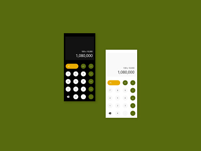 Standard Calculator UI Design #DailyUI #004 app design minimal ui