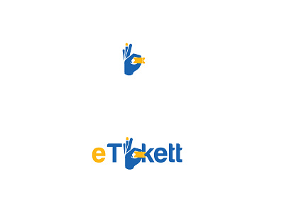 eTickett logo design branding design icon logo