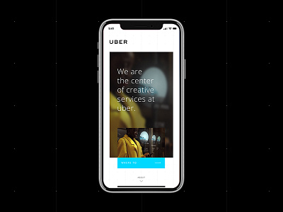 Uber design home landing landingpage mobile page portfolio uber ui ux