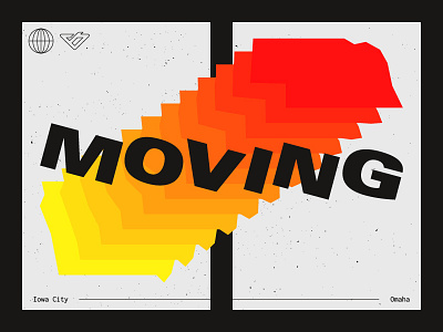 Moving bailey blend iowa laureman moving nebraska omaha poster typography