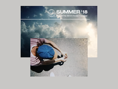 SUMMER '18 I 35mm disposable camera film film grain layout photography retro summer typography vintage