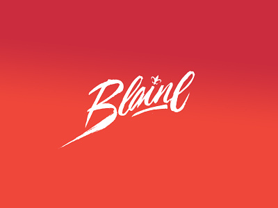 Logo for rapper "Blaine" calligraphylogo logoconcept logodesign tyxca дизайнлоготипа лого логотип логотипукраина