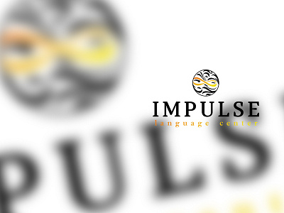 Logo for language center "Inpulse" branding designer illustration impulse logoconcept logodesign лого логотип