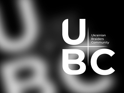 Logo for braiders community "UBC" braids calligraphy lettering logodesign logodesinger typism дизайнлого лого логотип