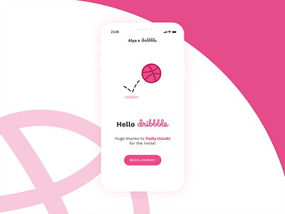 Hello, Dribbble! app debut design firstshot hellodribbble ui