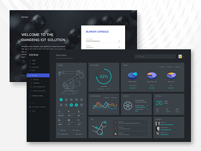 Blinker Console data presentation iot login interface management background ui 云数据 数据管理