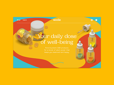 Smile Website cbd ecommerce gatsbyjs health products reactjs website website design wellness