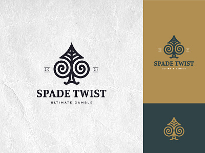 Spade Twist - Logo branding casino logo gamble icosaedru logo logo design logo inspirations logoflow logotype poker spade spiral twist vector