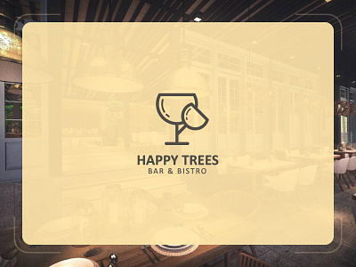 Happy Trees chill out logo design restaurant tree