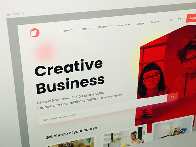 Creative Business Landing page clean color design photoshop ui ux webdesign website website design