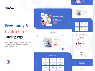 Pcare - Pregnancy & Health Care clean design heath care html ui design web template website