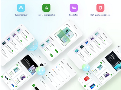 Mobile Shop - Premium Ecommerce App UI Kit by Monodeep Samanta for Huge ...