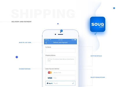 Shipping cart ui design app color design ios photoshop simple ui ux