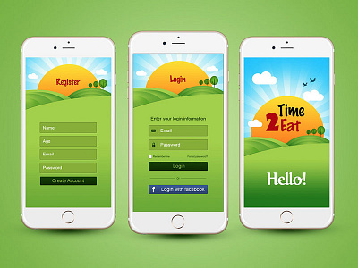 Time 2 Eat ai ai chat animation app bot fitness interaction ios mobile ui ux