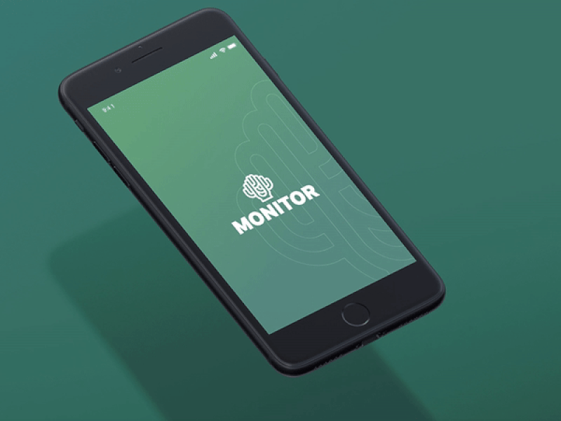 Montior App animation app clean color design dribbble icon ios logo photoshop simple ux vector