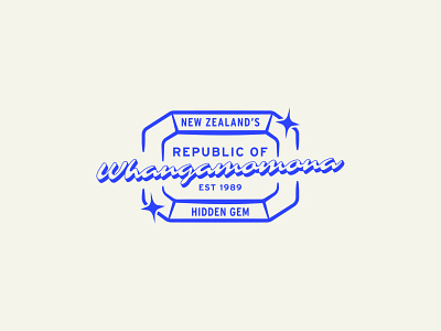 Republic of Whangamomona Seal badge branding design illustration illustrator logo seal typography vector
