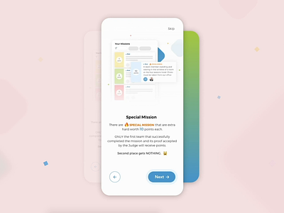 TTT Scavenger Hunt App - Onboarding android animation app app design branding colorful design game gif interaction interface ios logo mobile motion onboarding transition ui ux video