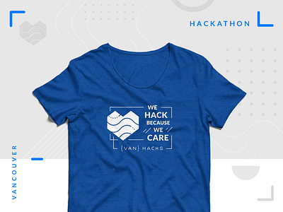 VanHacks T Shirt apparel blue brand custom event graphic design print shirt t shirt