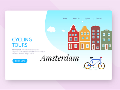 UI Landing page cycling tours