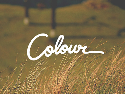 Colour Lettering. colour drawn hand lettering type