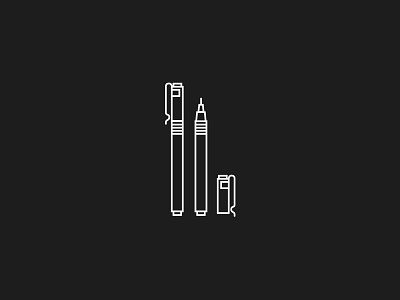 Pen Illustration icon illustration pens sketch vector