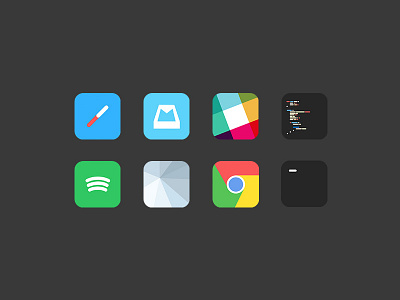 Simple Set V3? dock flat icns icons mailbox safari sketch slack spotify sublime vector