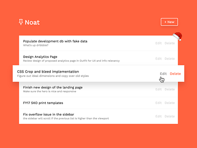 Noat list note notes notetaking rails to do to do ui