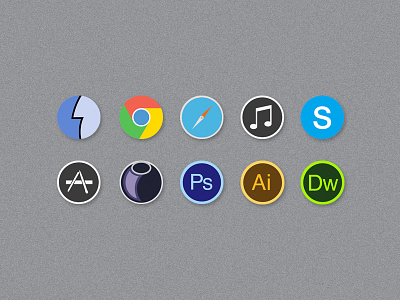 The Simple Set app application icon icons illustrator photoshop sketch vector