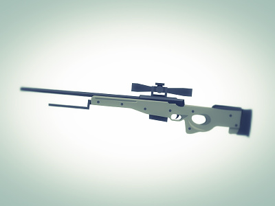 L96A1 gun illustrator sniper vector