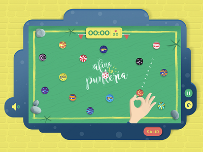 Bubbaloo Interactive Website - Canicas Game illustration interaction design ui website