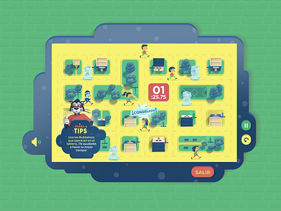 Bubbaloo Interactive Website - Game Board 2 illustration interactive design ui website