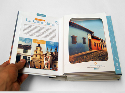 Espacios del tiempo - Tourist cultural guide of Bogotá book photography pop up typography