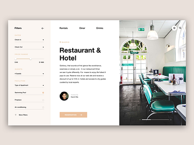 Restaurant and Hotel restaurant design