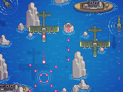 Bombers 8bit game game design ios pixel art