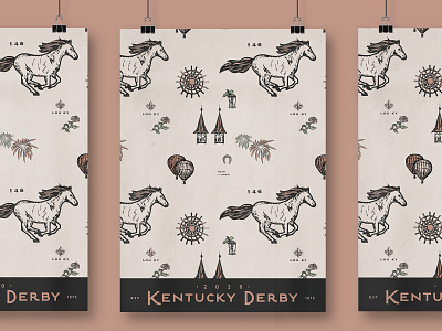Kentucky Derby poster derby design graphic horse illustration kentucky poster typography vector