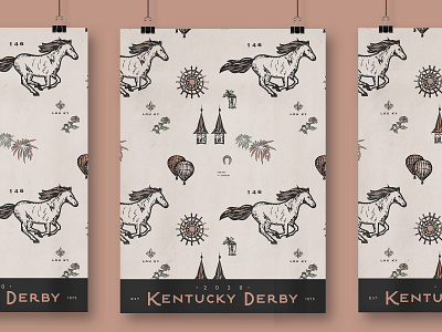 Kentucky Derby poster derby design graphic horse illustration kentucky poster typography vector