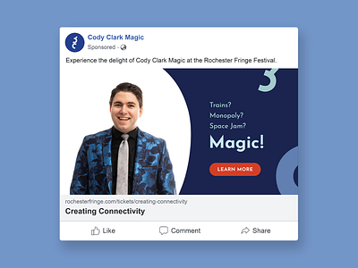 Cody Clark Magic | Event Digital Ad