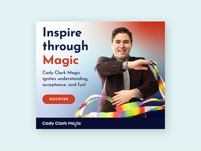 Google Ad—Cody Clark Magic ad campaign ad design advertising branding colorful digital ads google ads magic marketing web design
