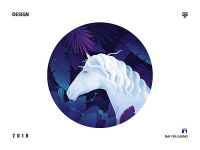 White horse illustrations