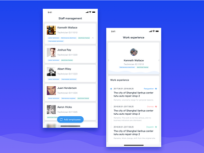 Employee Management ui ux