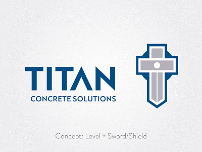 Titan Concrete Solutions Logo brand branding icon identity logo mark