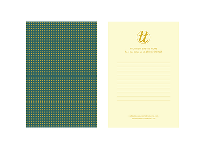 TunaTone Thank You brand design branding card design document document design layout print thank you thank you card