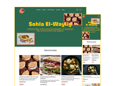 Sohla El-Waylly Home Page Desktop + Mobile