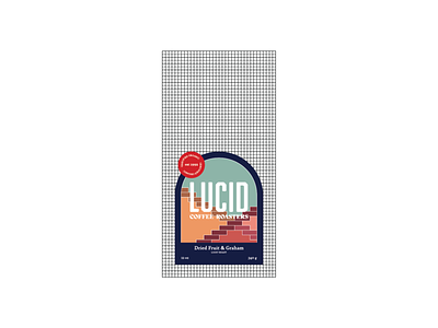 LUCID Coffee Packaging branding geometric art illustraton packaging typography