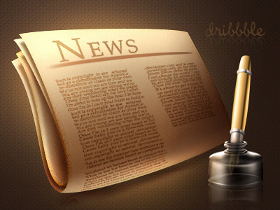 Press Releases Icon game icon icons ink news newspaper old paper pen press writing