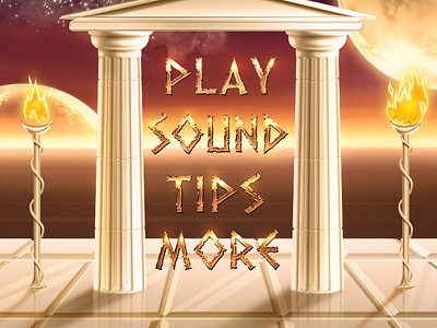 iOS Game Menu columns design game greece greek illustration ios ipad iphone menu page screen splash