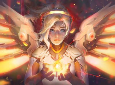 CHERISH design fanart game illustration illustration art illustration digital overwatch photoshop