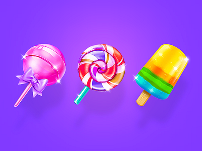 Candy popsicle sweets